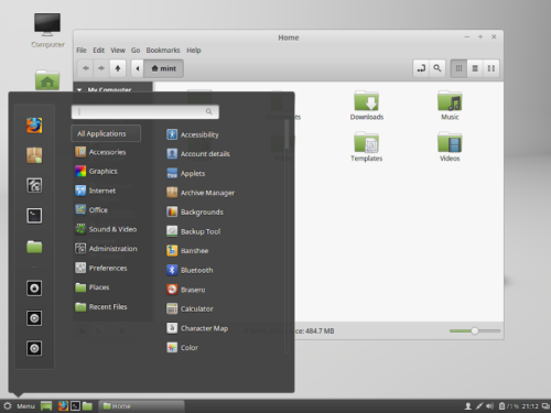 Linux Mint - Cinnamon Desktop