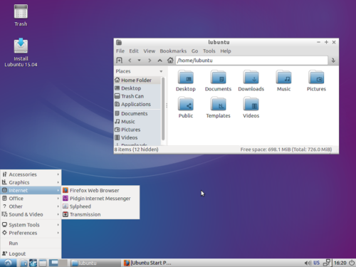 Lubuntu-Lxde Desktop